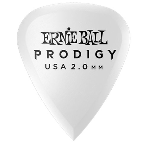 Ernie Ball Prodigy White Standard Plektren, 6er Pack