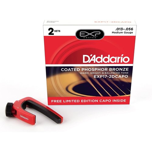 DAddario EXP17-2D coated Capo Set 013/056
