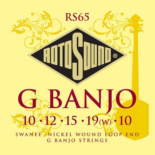 Rotosound RS65 Jeu de cordes pour banjo Swanee G