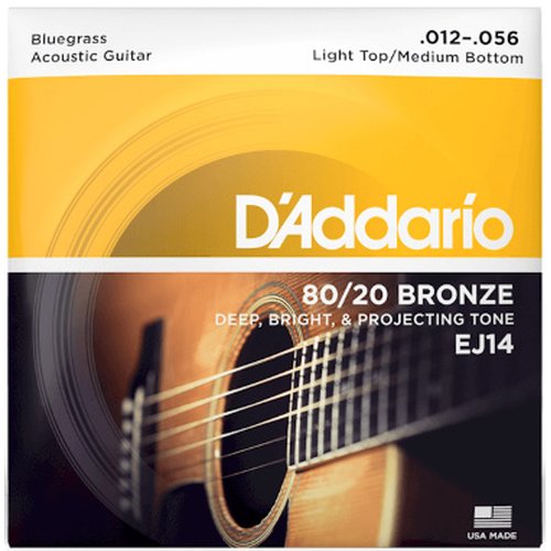 DAddario EJ14 80/20 Bronze Bluegrass Round Wound 012/056