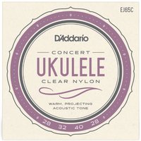 Cordes DAddario EJ65C Ukulele Concert Clear Nylon