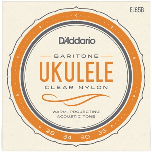 DAddario EJ65B Ukulele Baritone Clear Nylon