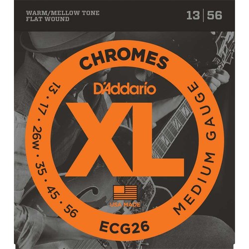 DAddario ECG26 Chromes Flatwound 013/056