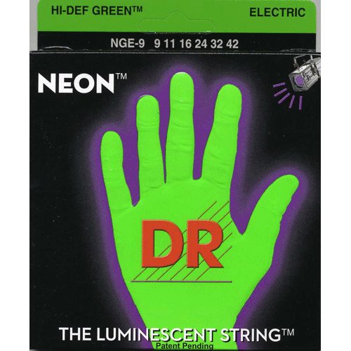 DR NGE-9 NEON HiDef Green SuperStrings - Lite