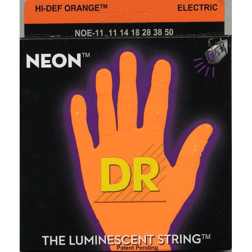DR NOE7-10 NEON HiDef Orange SuperStrings