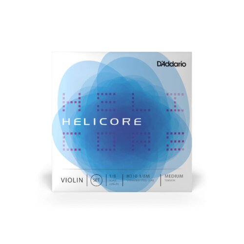 DAddario H31 1/8M Helicore Violin Einzelsaiten, 1/8 Scale, Medium Tension
