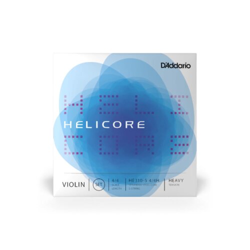 DAddario H31 4/4H Helicore Violin Einzelsaiten, 4/4 Scale, Heavy Tension