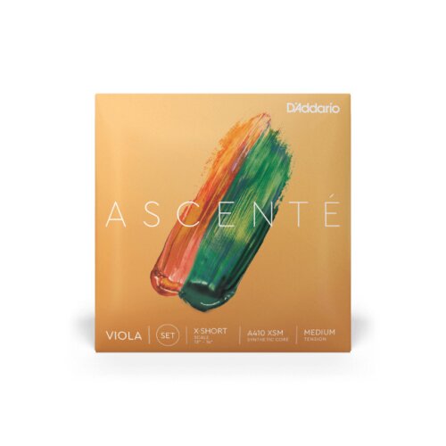 DAddario A410 XSM Ascenté Viola Corde Singole, Extra-Short Scale, Tensione Media