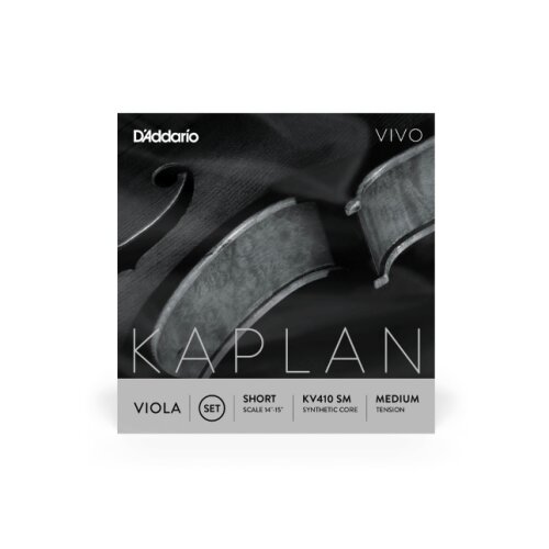 DAddario KV410 SM Kaplan Vivo Viola Cuerdas sueltas, Short Scale, Tensión Media