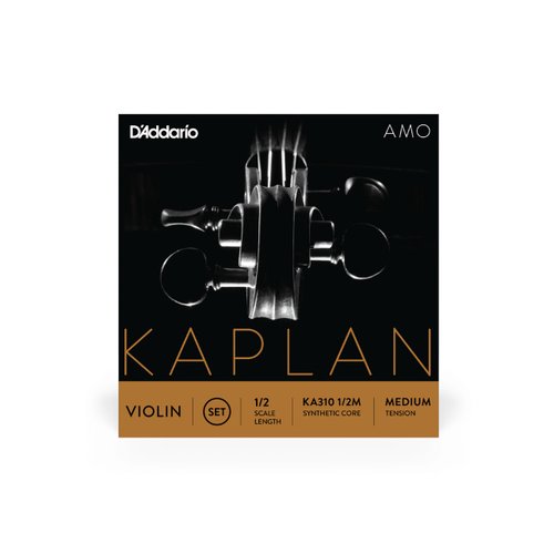 DAddario KA310 1/2M Kaplan Amo Violin Cordes  lunit, 1/2 de taille, tension moyenne