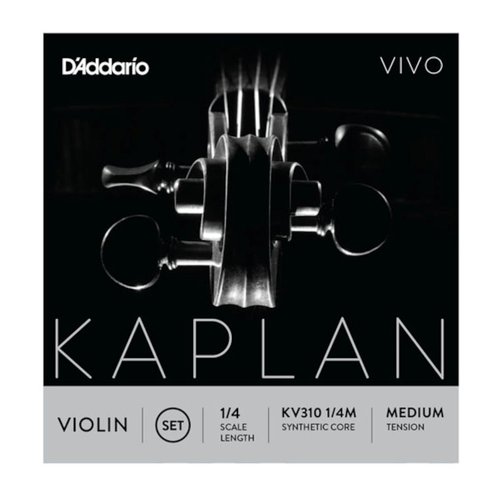 DAddario KV310 1/4M Kaplan Vivo Violin Einzelsaite, 1/4 Scale, Medium Tension