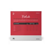 DAddario J1011 1/4M Prelude Cello 1/4 Scale, Medium...