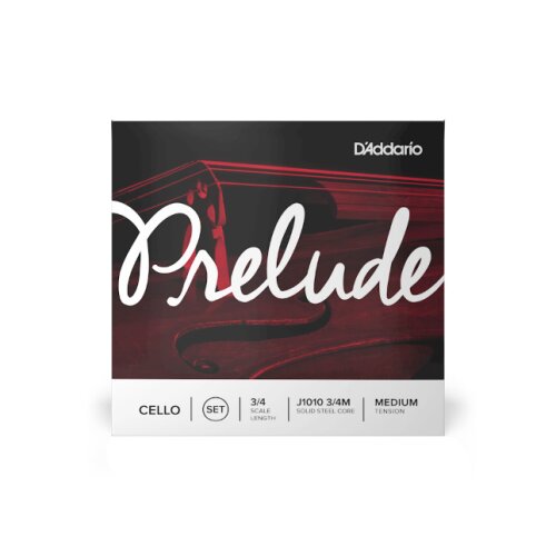 DAddario J1011 3/4M Prelude Violoncelle 3/4 Taille, Tension Moyenne Cordes à lunité
