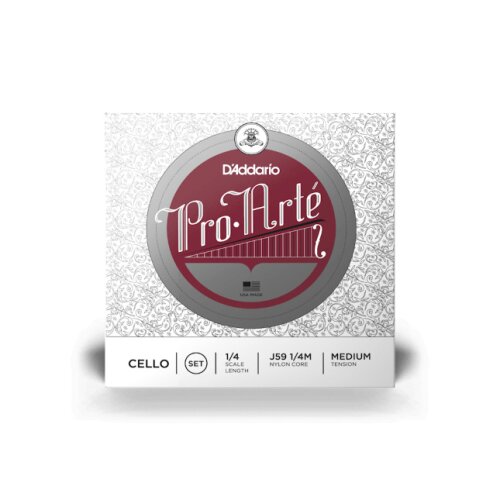DAddario J5901 1/4M Pro-Arte Cello 1/4 Scale, Medium Tension Einzelsaiten