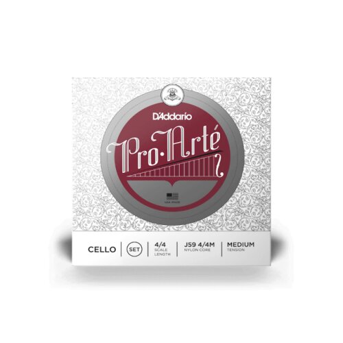 DAddario J5901 4/4M Pro-Arte Cello 4/4 Scale, Medium Tension Einzelsaiten