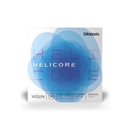 DAddario H31 4/4M Helicore Violin Einzelsaiten, 4/4 Scale, Medium Tension