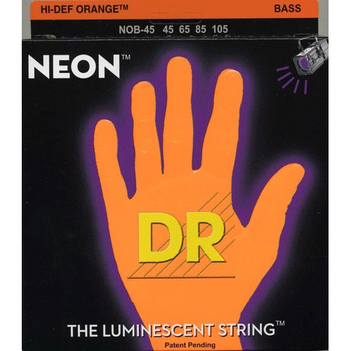 DR NOB-45 NEON HiDef Orange Bass SuperStrings - Medium