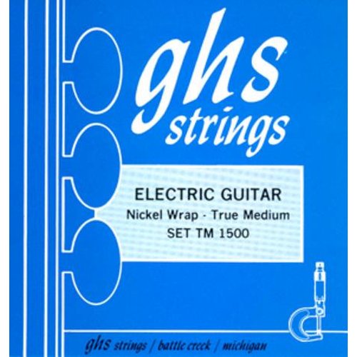 Cordes GHS TM1500 Nickel Rockers, troisime corde file - True Medium