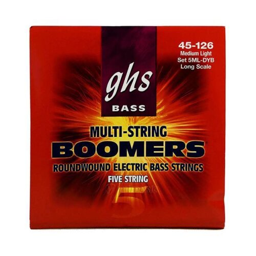 Cordes GHS 3045 5/ML Bass Boomers - 5-Cordes Medium Light 045/126
