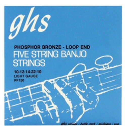 GHS PF150 Phosphor Bronze 5-String Banjo