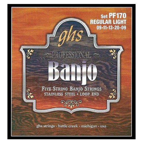 Cordes GHS PF170 Stainless Steel 5-String Banjo