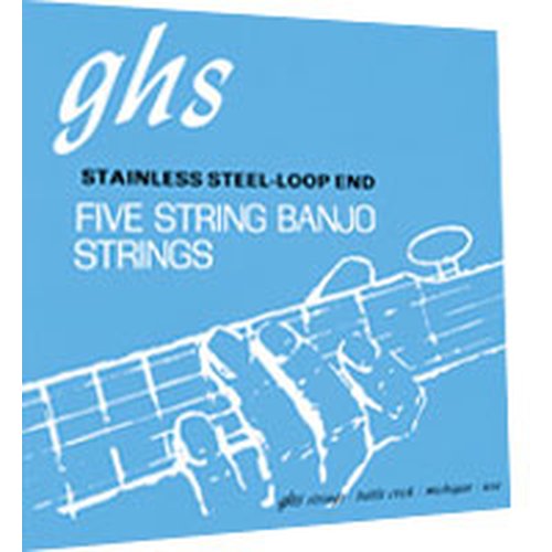 Cuerdas GHS PF185 Stainless Steel 5-String Banjo