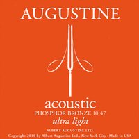 Cordes Augustine Orange 010/047 pour guitare folk