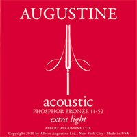 Corde Augustine Rosso 011/052 per chitarra western / folk