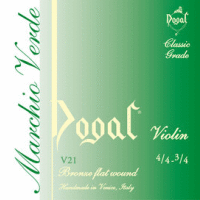 Dogal Green Tag V21 Violin Strings, 4/4-3/4 bronze