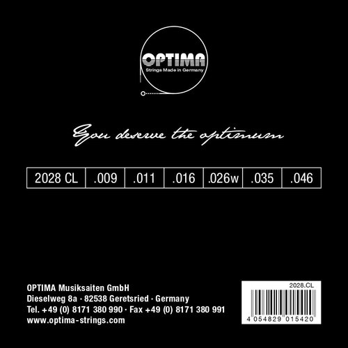 Optima 2028CL Gold Strings - 009/046