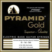 Cuerdas Pyramid 640/1 Gold Flatwound Long Scale 040/105...