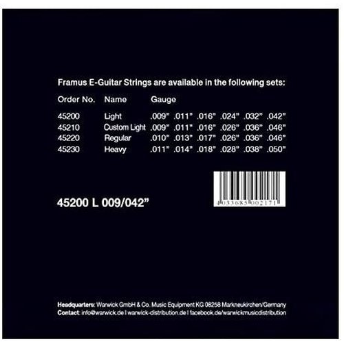 Corde Framus Blue Label Light 009/042
