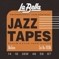 La Bella Electrics 800 M Black Nylon 014/067
