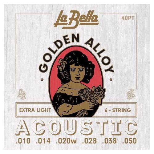 La Bella 40PT Golden Alloy 010/050