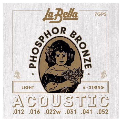 La Bella 7GPS Phosphor Bronze 012/052