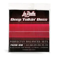 La Bella 760N-CB 6-Cuerdas Black Nylon Bass 029/128