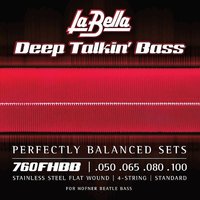 La Bella Flatwound 760FHBB 050/100 Beatle Bass