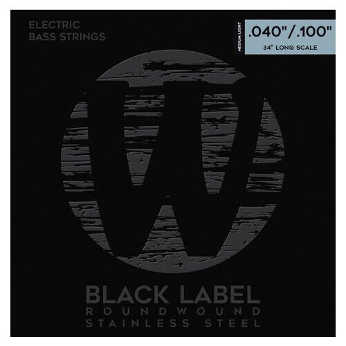 Warwick Cuerdas para bajo Black Label 4-Cuerdas 040/100