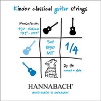 Hannabach 890 Cuerdas para guitarra para nios 1/4