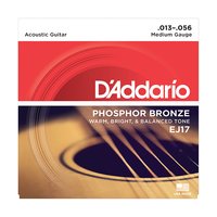 Cordes DAddario EJ17 Phosphor Bronze - Jeu de 6 cordes