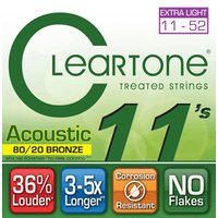 Cleartone CT7611 Bronze Western Guitar Strings 011/052