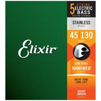 Elixir 14777 Stainless Steel 045/130 5-Cordes