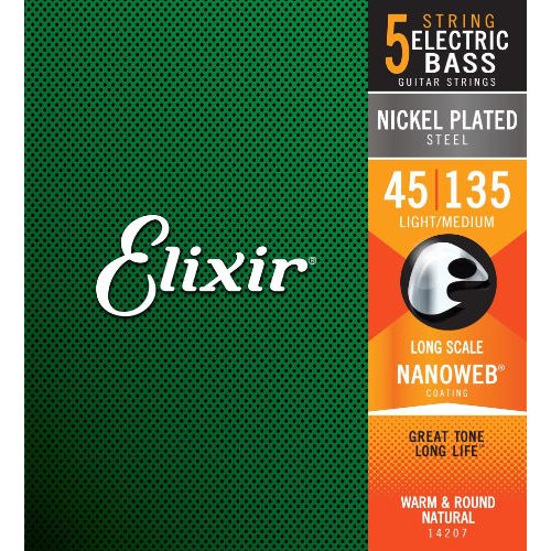 Elixir 14207 Nickel Plated Steel 045/135 5-Cuerdas