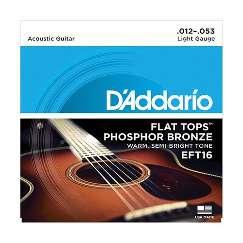 DAddario EFT16 Flat Tops Acoustic guitar strings 12-53
