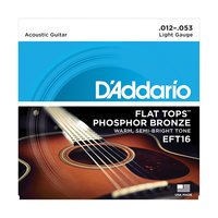 DAddario EFT16 Flat Tops Cordes de guitare acoustique 12-53