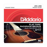 DAddario EFT17 Flat Tops Acoustic guitar strings 13-56