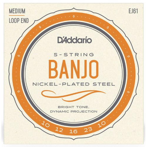 DAddario EJ61 Banjo Nickel 010/023
