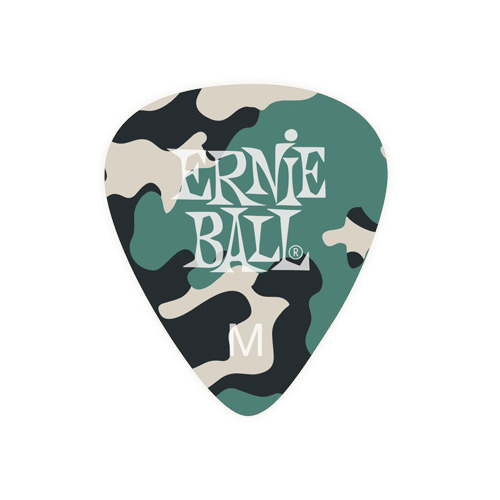 Ernie Ball Camouflage Plektren, 12er Pack Medium