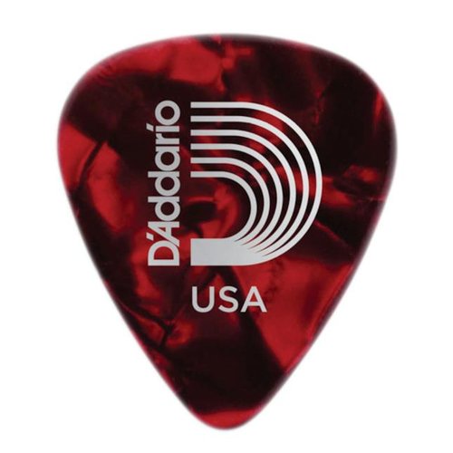 DAddario Pearl Celluloid Picks - Red Pearl
