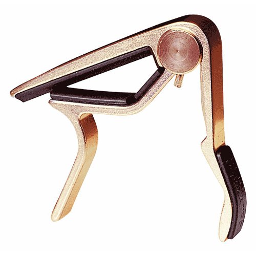 Dunlop 83CG Trigger Capo for Western Guitar, curved, gold